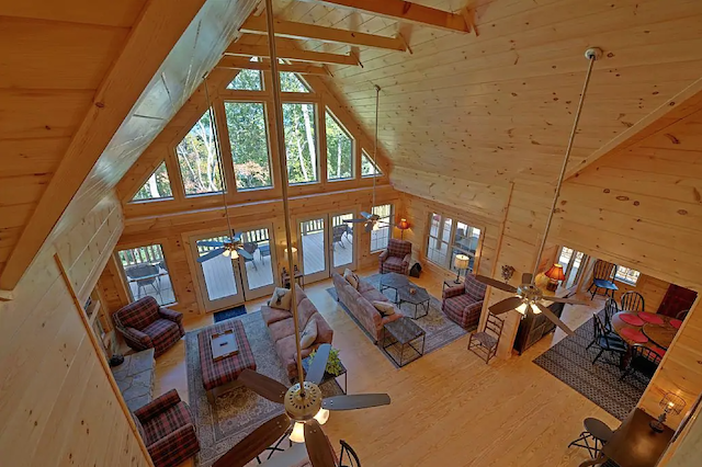 High Top Mountain Luxury Cabin interior