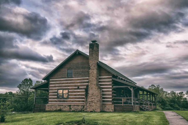 The goat conspiracy cabin exterior 