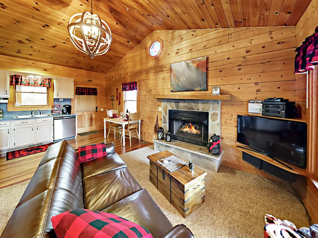 Dove's Nest Cabin living room